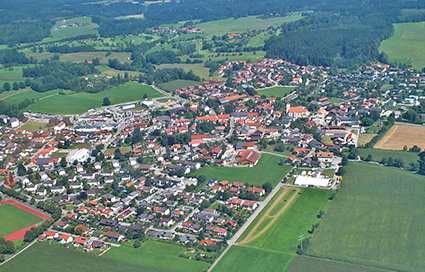 Orte der Gemeinde Luftaufnahme
