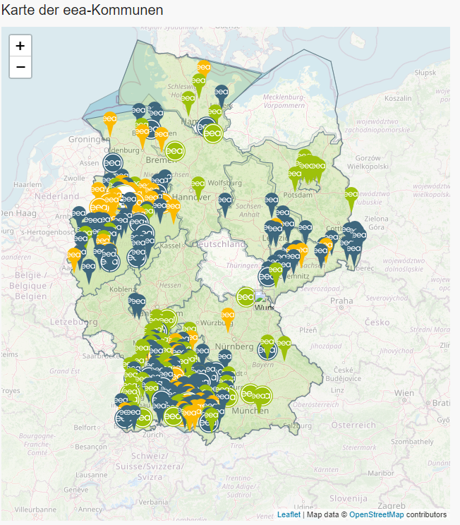 Die eea® Kommunen in Deutschland im Überblick
