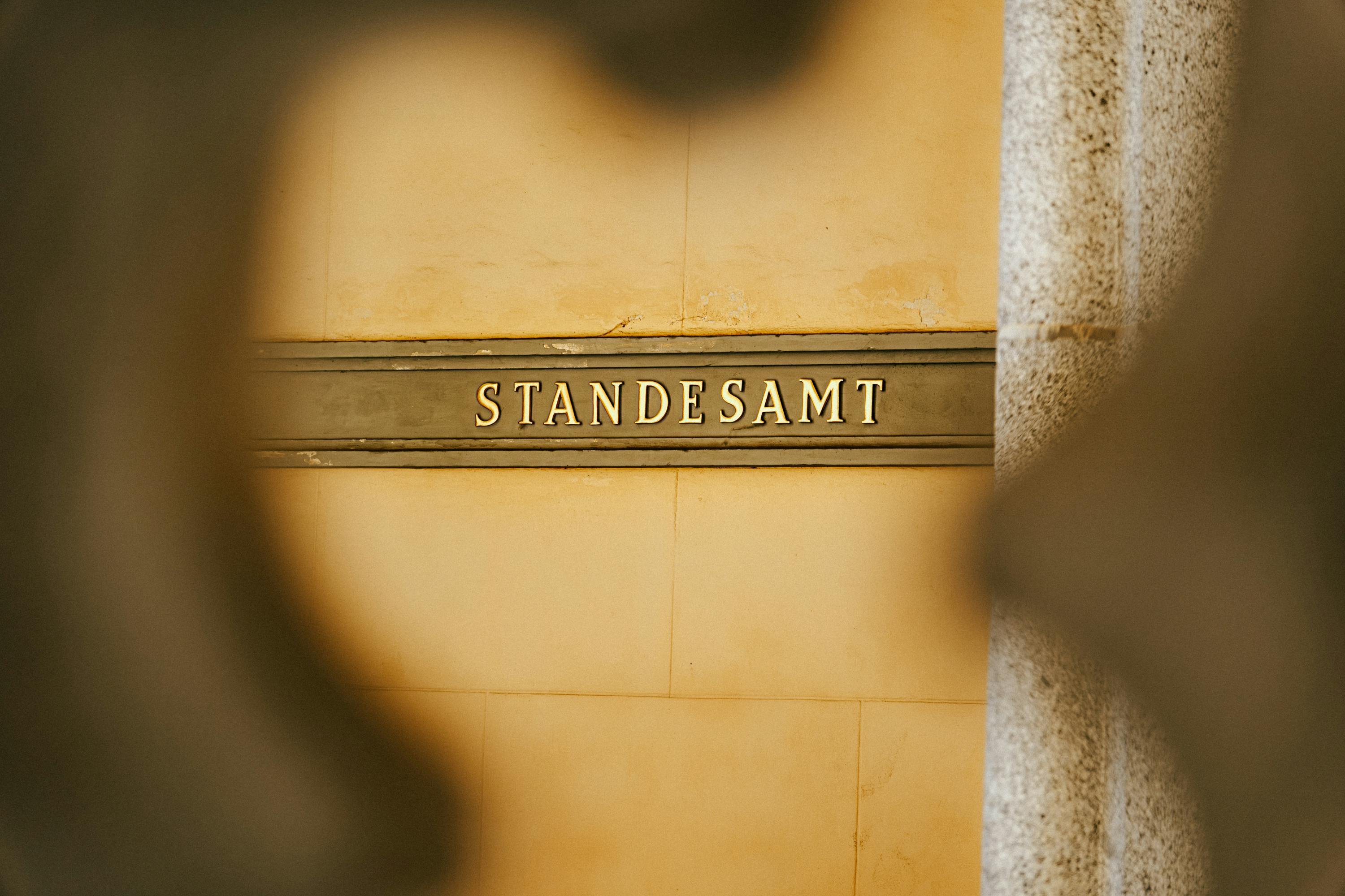 Bild von Schild Standesamt