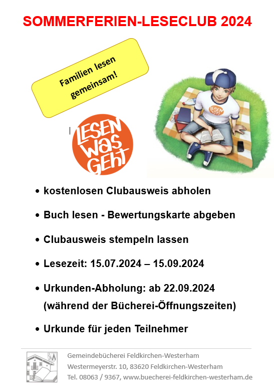 Sommerferien Leseclub