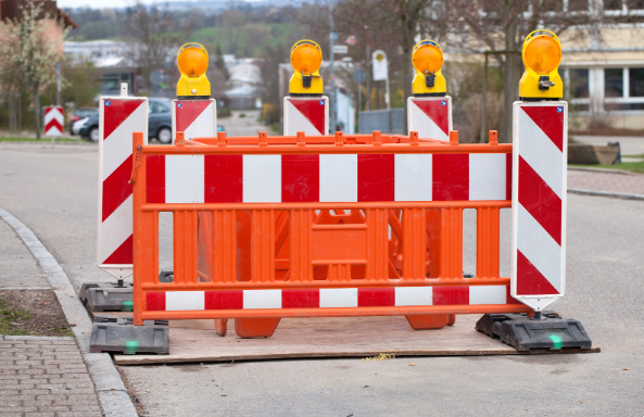 Straßenbaustelle