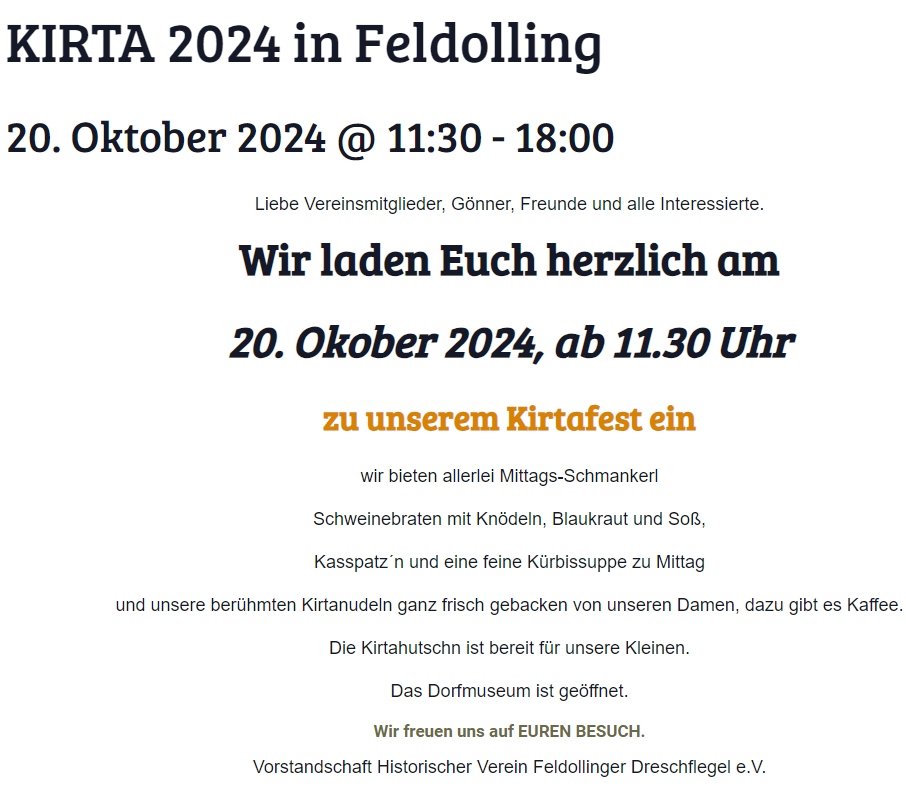 Kirta Feldolling 2024