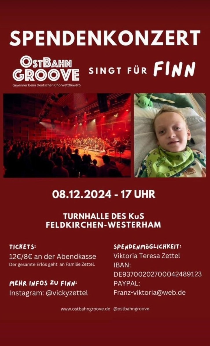 Spendenkonzert für Finn