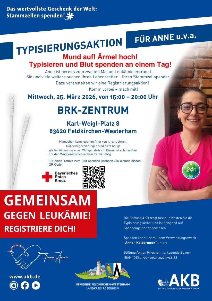 Typisieren und Blut spenden 25.03.2026