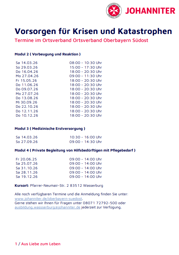 Lehrgang Katastrophenschutz2