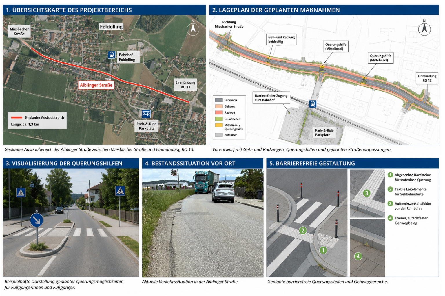 Visualisierung Aiblinger Straße neu