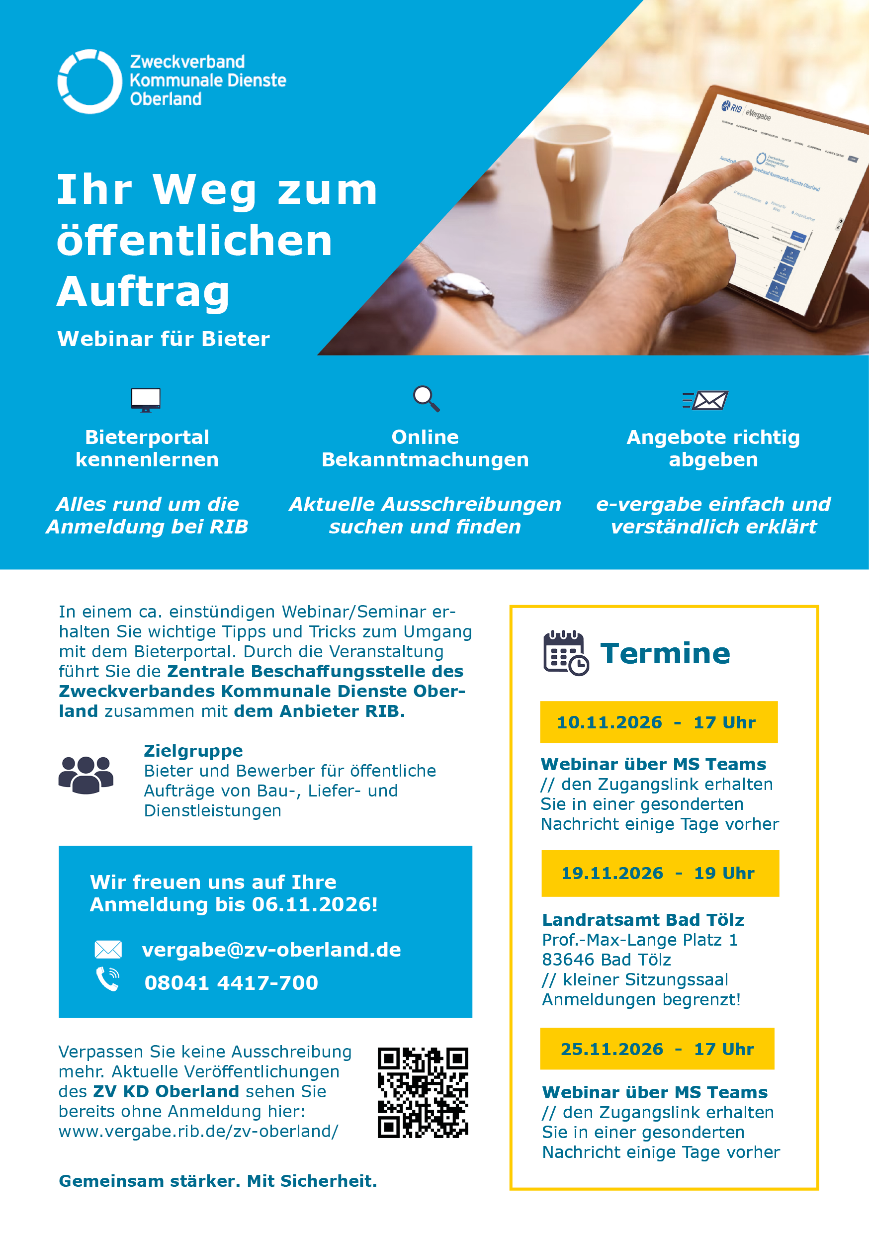 Bild 28 Flyer Vergabe