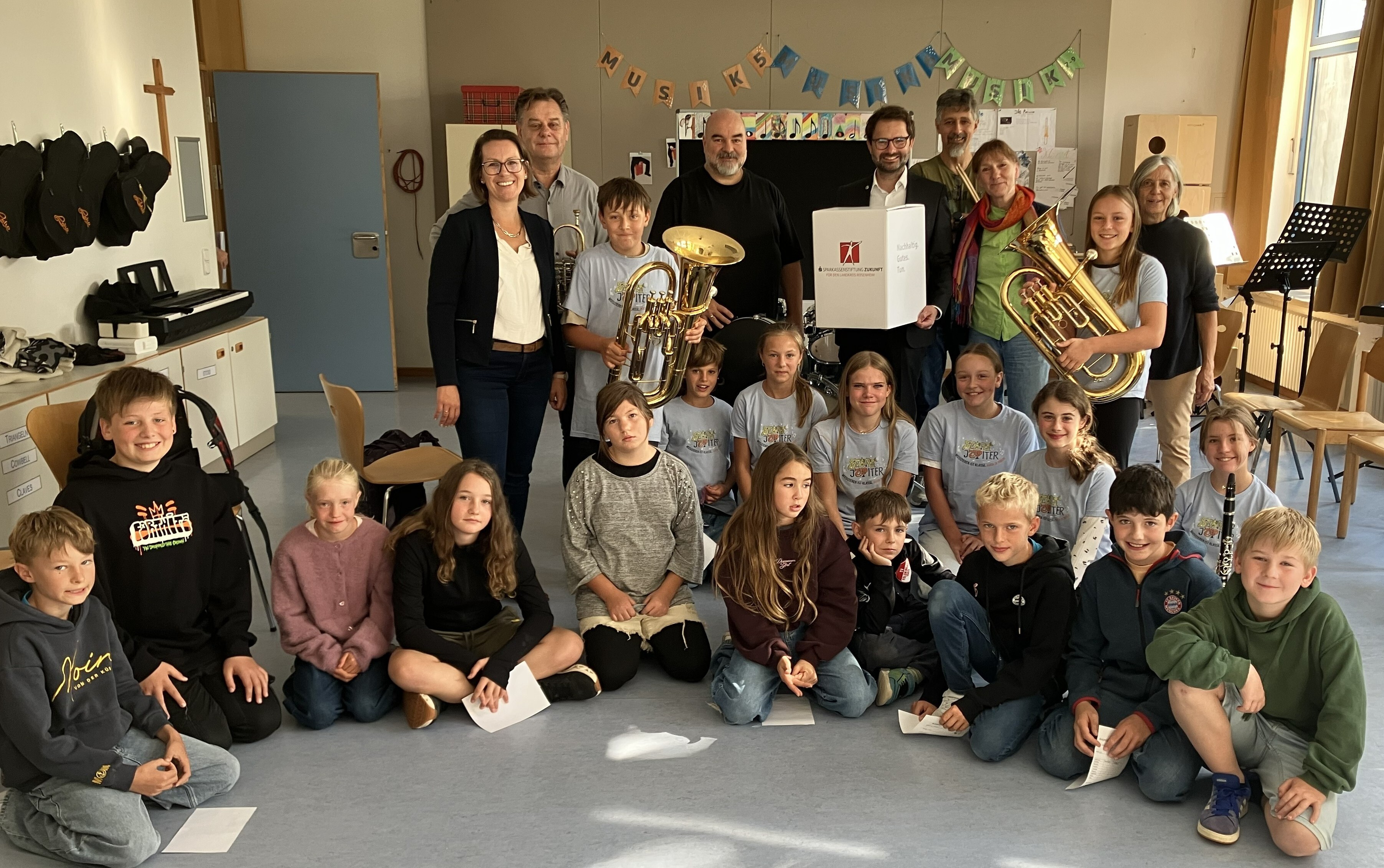 Bläserklasse mit Kinder